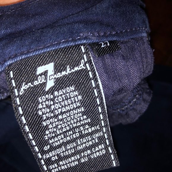 Very lightly worn 7 for all mankind jeans size 27 - Picture 2 of 6